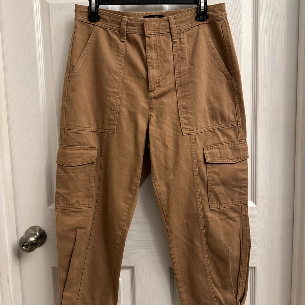 Banana Republic Tan Cargo Ankle Pants